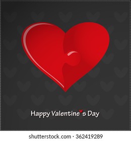 Valentine day card. Happy valentine day.vector illustration
