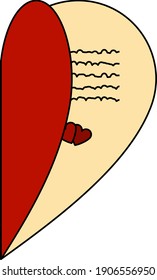 Icono de tarjeta de San Valentín. Esquema Editable Con Diseño De Relleno De Color. Ilustración vectorial.