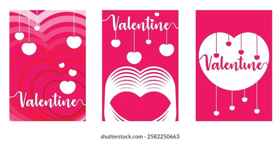 Valentine day card Pack, suit for card, flyer for the one you love.