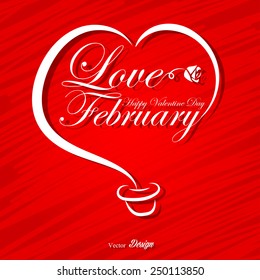 valentine day card vector
