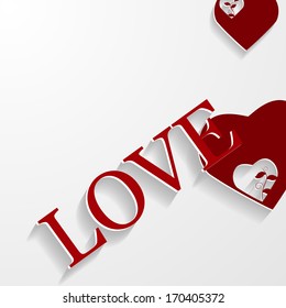 Valentine day card. Vector illustration