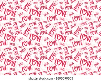 Valentine day celebration of beautiful love seamless vector background flat pattern