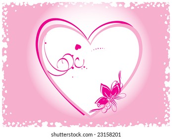 Valentine day celebration with heart and floral elements, banner