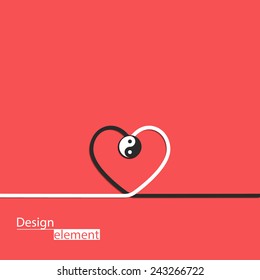 valentine day concept. flat design.