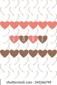 valentine day concept. flat design.