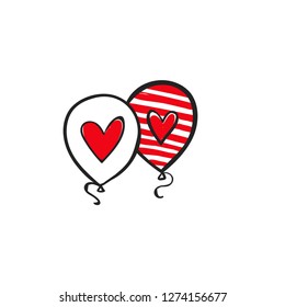 Valentine day concept line icon. Simple element illustration. Love concept outline symbol design. Can be used for web and mobile UI/UX. Modern vector style.