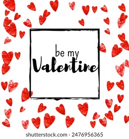 Valentine Day Confetti. Ornament Sparkle For Girl. Wedding Frame. Rose Happy Wallpaper. February Backdrop For Gift. Pink Modern Concept. Red Valentine Day Confetti.