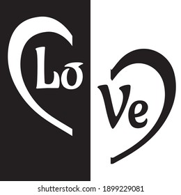 Valentine Day - Couple T shirt design - Love