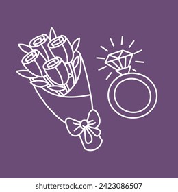 Valentine day decoration gift love and lover celebration holiday vector art February