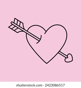 Valentine day decoration gift love and lover celebration holiday vector art February