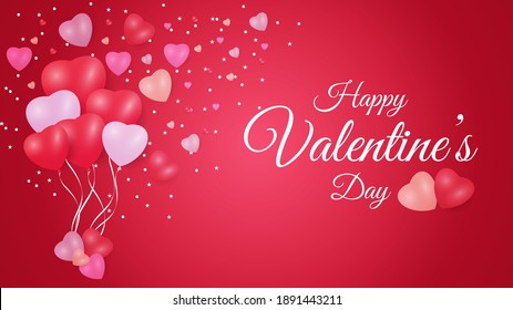 Valentine day design with beautiful heart and cute background