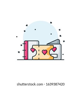Valentine Day Design Illustration Cartoon Style Suitable eb Landing Page, Banner, Flyer, Sticker, Wallpaper, Background