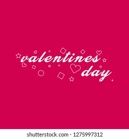 valentine day design with red modern card holiday romance