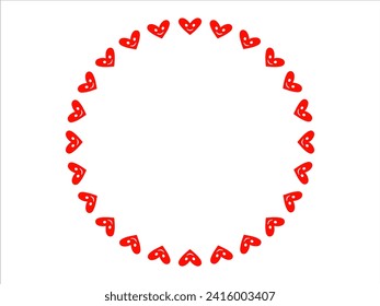 Valentine Day Frame Background Illustration