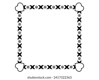 Valentine Day Frame Background Illustration