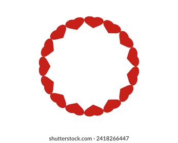Valentine Day Frame Background Illustration
