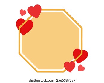 Valentine Day Frame Background Illustration