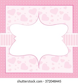 Valentine day frame vector