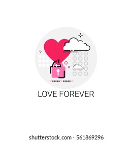 Valentine Day Gift Card Holiday Love Icon Stamp Vector Illustration