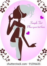 Valentine Day graphic design elements for cards and wallpaper – Part 5 (vector)