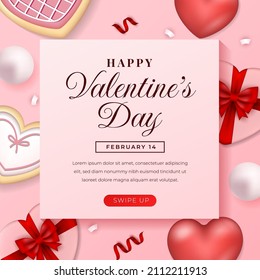 valentine day greeting card background template