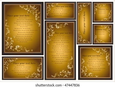 Valentine Day Greeting Card. Elegant Design Background