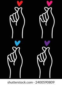 Mano de San Valentín - Archivo EPS para máquina de corte. Puede editar e imprimir esta imagen vectorial con el editor EPS.