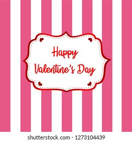 valentine Day heart background strip 
