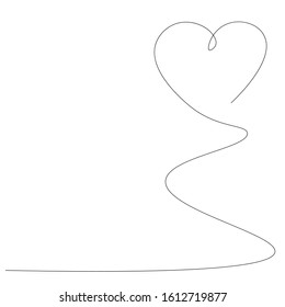Valentine day heart background vector illustration