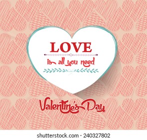 Valentine Day with heart love