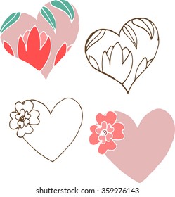 Valentine day heart ornament