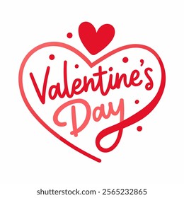 valentine day heart vector icon on white background