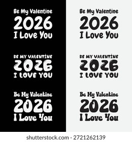 Vector de corazón de San Valentín con tipografía romántica para camisetas y tarjetas de felicitación.