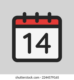 Valentine day icon in filled line style, use for website mobile app presentation