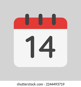 Valentine day icon in flat style, use for website mobile app presentation