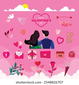valentine day icon full color