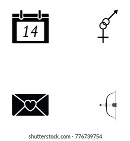 valentine day icon set