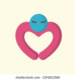 Valentine Day Icon Vector Graphic Download Template Modern