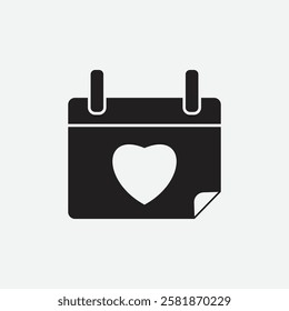 Valentine day icon vector logo design template
