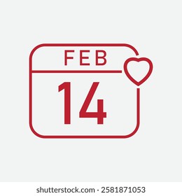 Valentine day icon vector logo design template