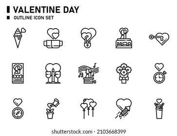Valentine day icon for website, application, printing, document, poster design, etc.