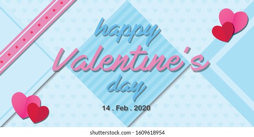 Valentine day letter blue background with heart happy valentines day
text , vector , illustration , wallpaper banners , posters 