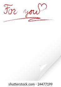 Valentine day letter - vector illustration