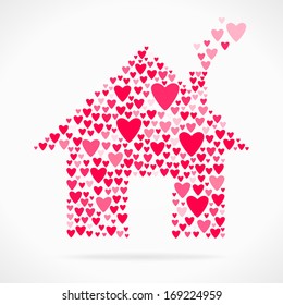 Valentine day love declaration home