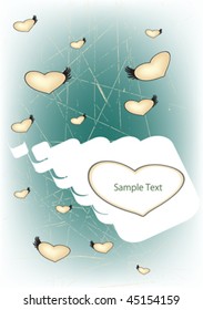 valentine day love frame vector