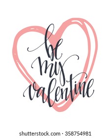 Valentine  Day and Love lettering collection. Vector illustration EPS10