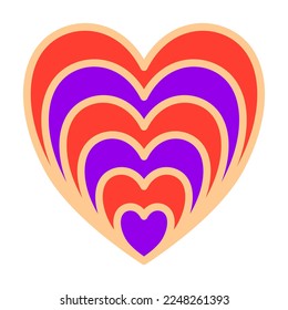 Valentine day. Love. Set of cute isolated icons. Vector