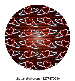 valentine day neon