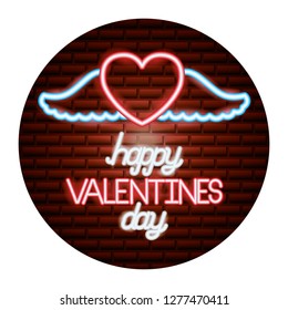 valentine day neon