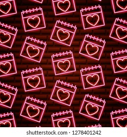 valentine day neon